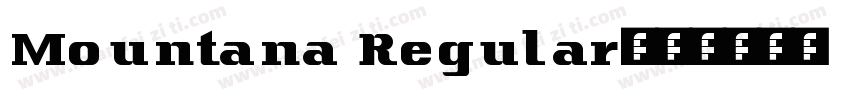 Mountana Regular字体转换